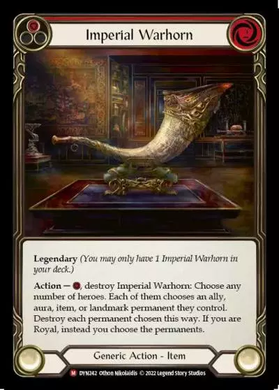 Imperial Warhorn RED DYN242 - Dynasty - Flesh and blood card