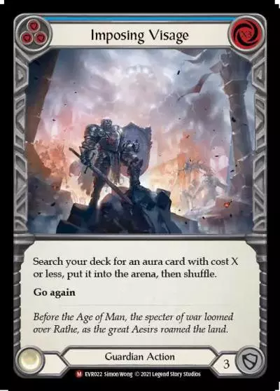 Imposing Visage BLUE EVR022 - Everfest - Flesh and blood card