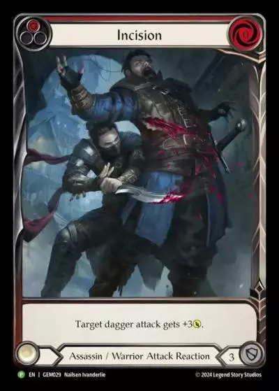 Incision RED GEM029 - GEM - Pack 1 - Flesh and blood card