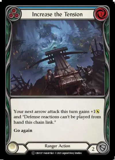 Increase the Tension BLUE U-CRU137-RF - Crucible of War - Unlimited - Flesh and blood card