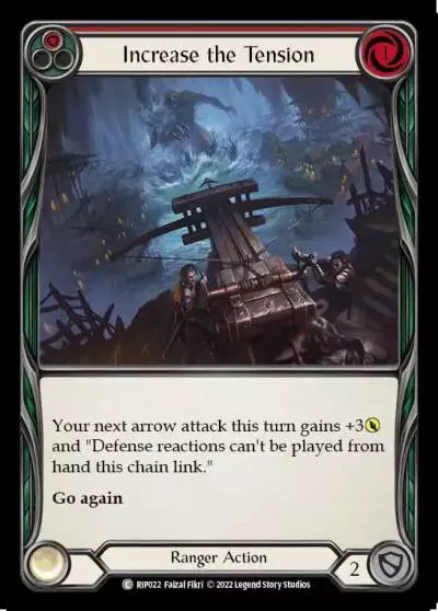 Increase the Tension RED RIP022 - Riptide - Blitz Deck - Flesh and blood card