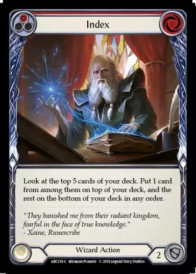 Index RED ARC135 - Arcane Rising - Flesh and blood card