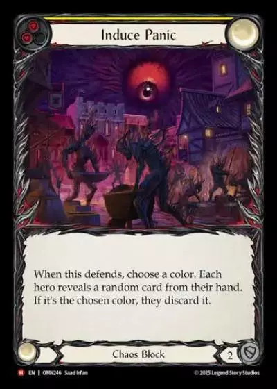Induce Panic OMN246 - Omens of the Third Age - Flesh and blood card