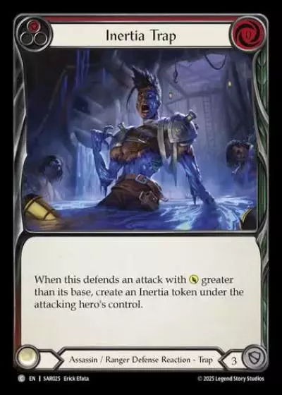 Inertia Trap SAR025 - Silver Age Chapter 2 - Arakni, Web of Deceit - Flesh and blood card