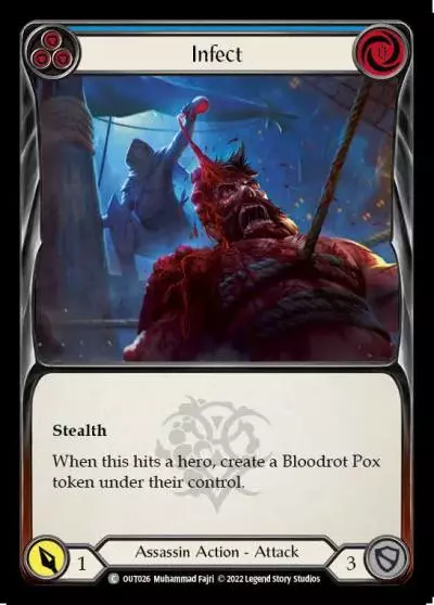 Infect BLUE OUT026 - Outsiders - Flesh and blood card