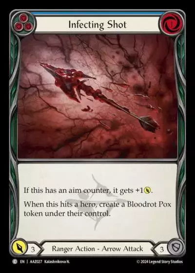 Infecting Shot BLUE AAZ027 - Armory Deck - Azalea, Ace in the Hole - Flesh and blood card