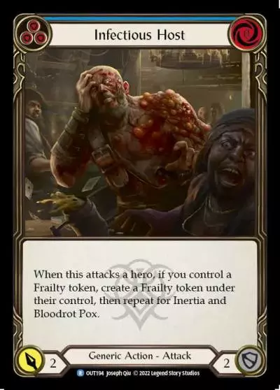 Infectious Host BLUE OUT194 - Outsiders - Flesh and blood card
