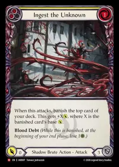 Ingest the Unknown IAR007 - Usurp the Shadow Throne - Flesh and blood card