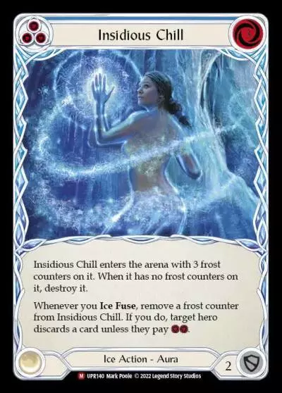 Insidious Chill BLUE UPR140 - Uprising - Flesh and blood card