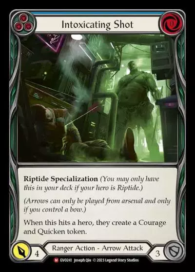 Intoxicating Shot BLUE EVO241 - Bright Lights - Flesh and blood card