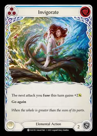 Invigorate BLUE ELE105 - Tales of Aria - Flesh and blood card