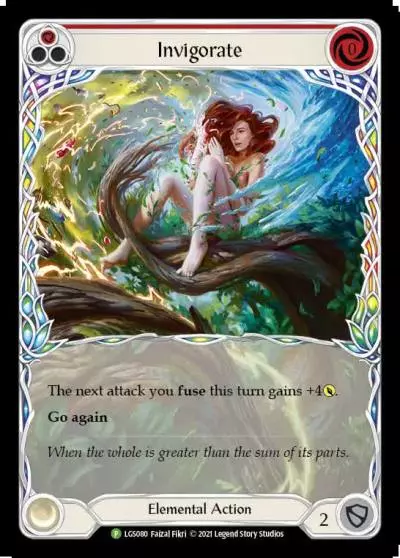 Invigorate RED LGS080-RF - Skirmish - Season 3 - Flesh and blood card