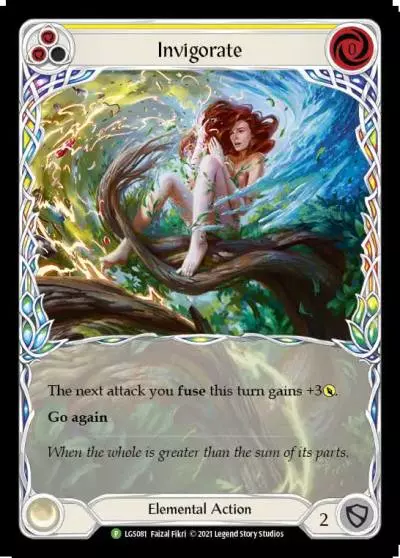Invigorate YELLOW LGS081-RF - Skirmish - Season 3 - Flesh and blood card