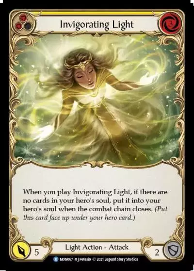 Invigorating Light YELLOW MON067 - Monarch - Flesh and blood card