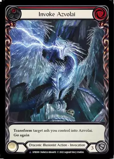 Invoke Azvolai RED UPR009-MV - Uprising - Flesh and blood card