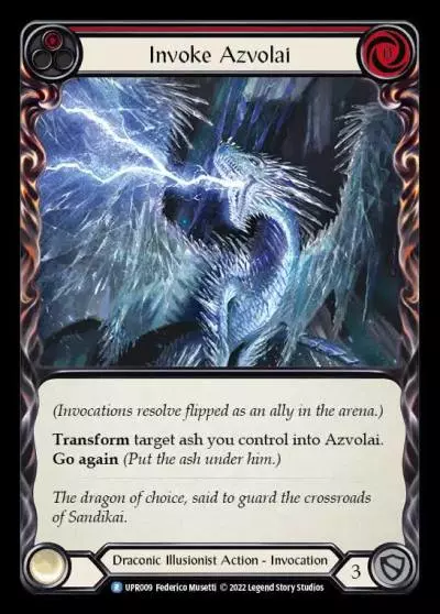Invoke Azvolai RED UPR009 - Uprising - Flesh and blood card