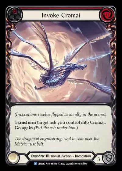 Invoke Cromai RED UPR010 - Uprising - Flesh and blood card