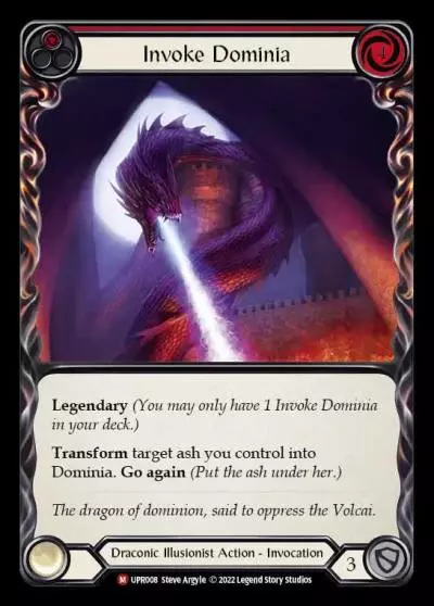 Invoke Dominia RED UPR008 - Uprising - Flesh and blood card