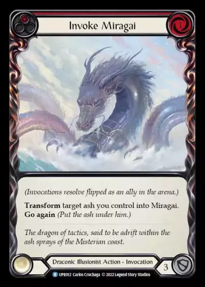Invoke Miragai RED UPR012 - Uprising - Flesh and blood card