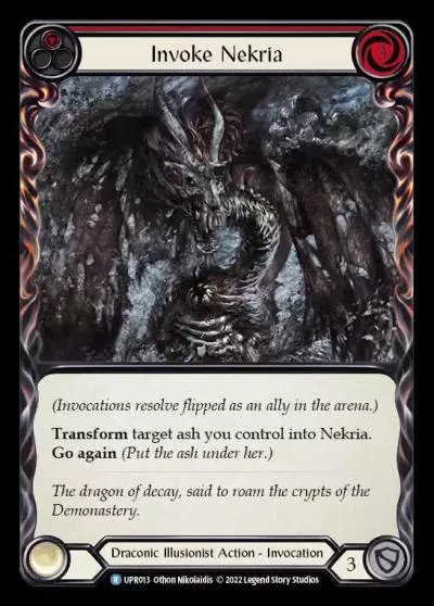 Invoke Nekria RED UPR013 - Uprising - Flesh and blood card