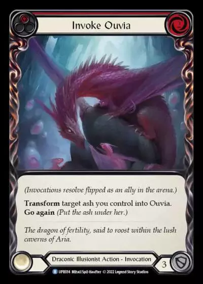 Invoke Ouvia RED UPR014 - Uprising - Flesh and blood card