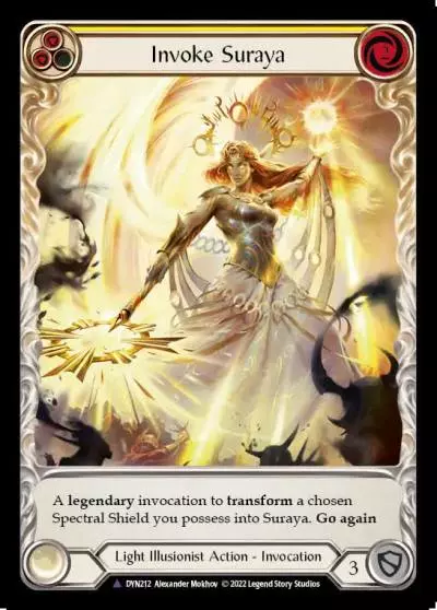 Invoke Suraya YELLOW DYN212-MV - Dynasty - Flesh and blood card
