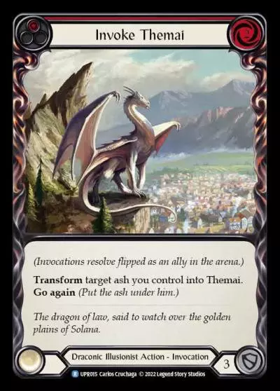 Invoke Themai RED UPR015 - Uprising - Flesh and blood card