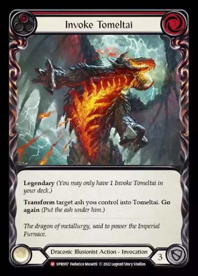 Invoke Tomeltai RED UPR007 - Uprising - Flesh and blood card