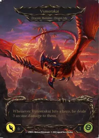 Invoke Vynserakai RED UPR016-MV - Uprising - Flesh and blood card