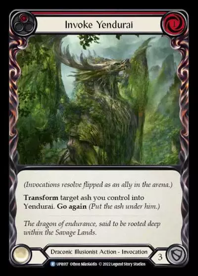 Invoke Yendurai RED UPR017 - Uprising - Flesh and blood card
