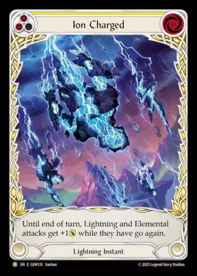 Ion Charged GEM135 - GEM - Pack 4 - Flesh and blood card