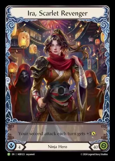 Ira, Scarlet Revenger HER123-RF - 5th Anniversary Celebration - Flesh and blood card