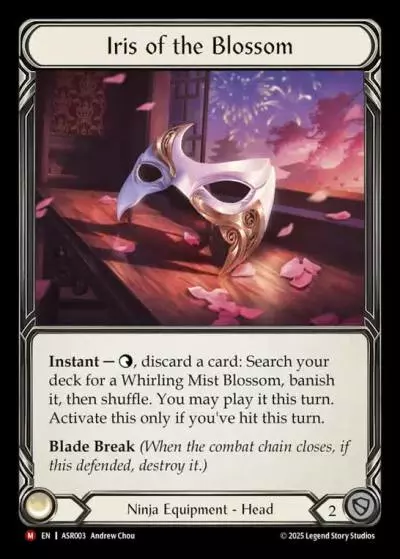 Iris of the Blossom ASR003-RF - Armory Deck - Ira, Scarlet Revenger - Flesh and blood card