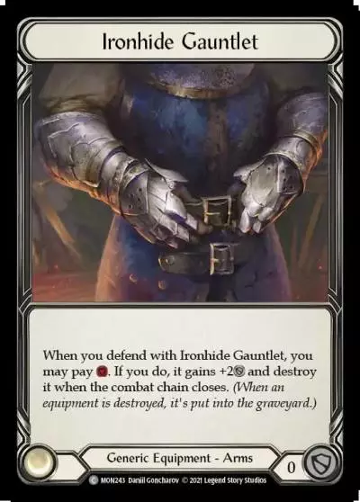 Ironhide Gauntlet MON243 - Monarch - Flesh and blood card