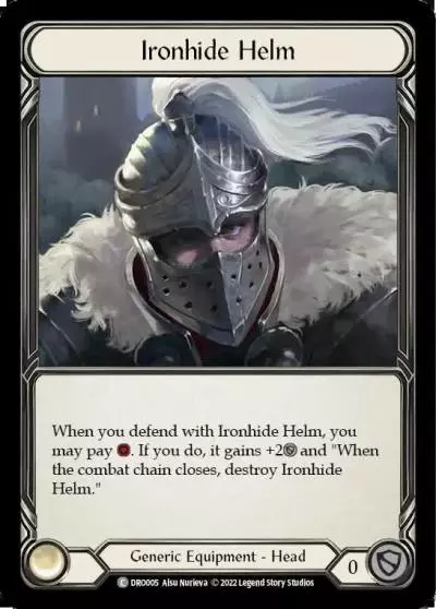 Ironhide Helm DRO005 - Dromai - Blitz Deck - Flesh and blood card