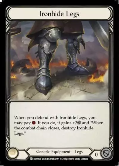 Ironhide Legs DRO008 - Dromai - Blitz Deck - Flesh and blood card