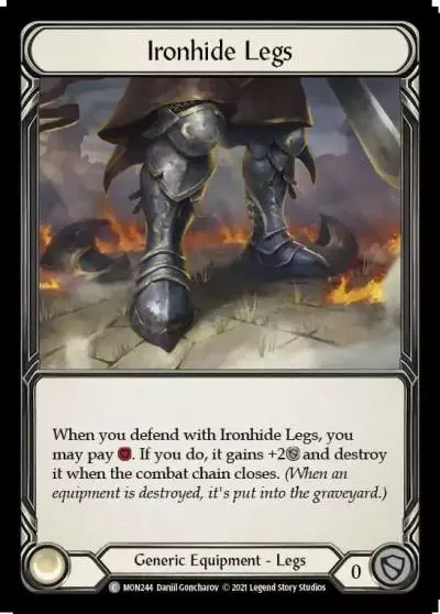 Ironhide Legs MON244 - Monarch - Flesh and blood card
