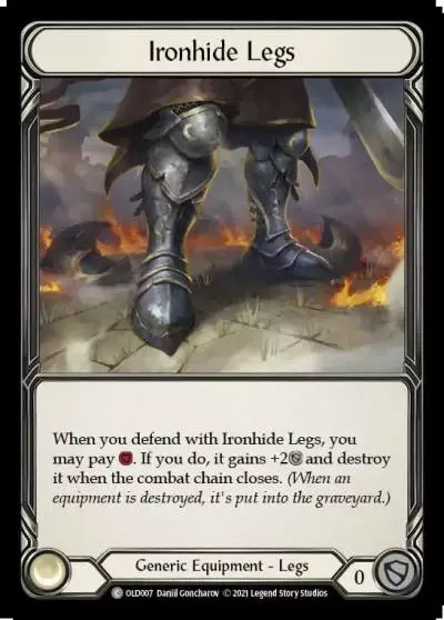 Ironhide Legs OLD007 - Oldhim - Blitz Deck - Flesh and blood card