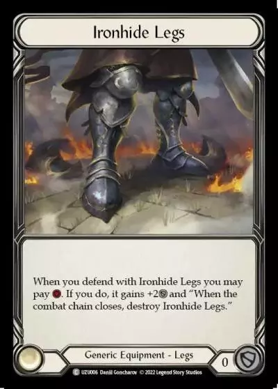 Ironhide Legs UZU006 - Uzuri - Blitz Deck - Flesh and blood card