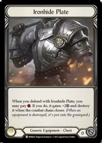 Ironhide Plate MON242 - Monarch - Flesh and blood card