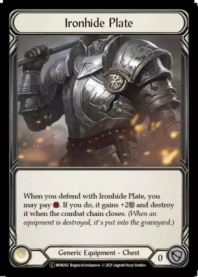 Ironhide Plate U-MON242-RF - Monarch - Unlimited - Flesh and blood card