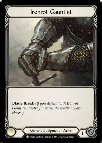 Ironrot Gauntlet BRI007 - Briar - Blitz Deck - Flesh and blood card