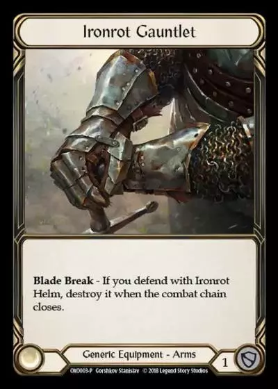 Ironrot Gauntlet OXO003 - Slingshot Underground - Flesh and blood card