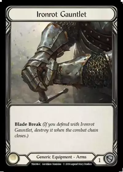 Ironrot Gauntlet TEA006 - Dorinthea Ironsong - Hero Deck - Flesh and blood card