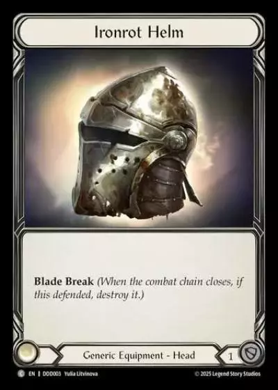 Ironrot Helm DDD003 - Dorinthea Demo Deck - Flesh and blood card