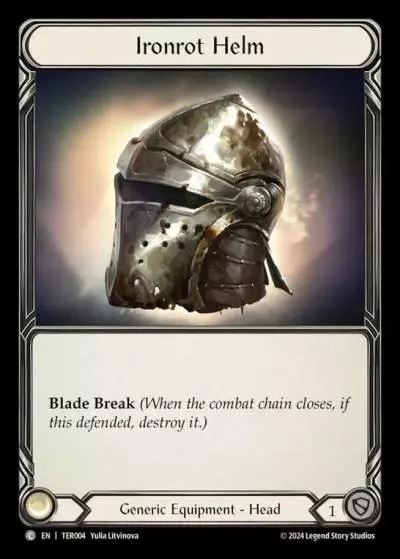 Ironrot Helm TER004 - 1st Strike - Terra - Flesh and blood card