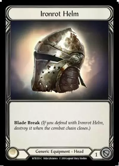 Ironrot Helm WTR155 - Welcome to Rathe - Flesh and blood card