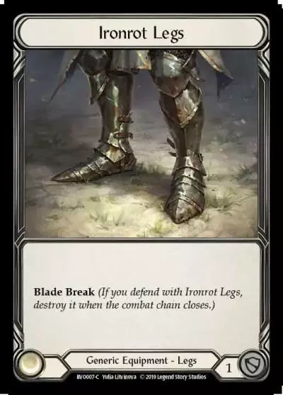 Ironrot Legs BVO007 - Bravo, Showstopper - Hero Deck - Flesh and blood card