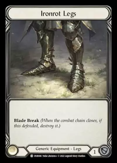 Ironrot Legs DVR006-RF - Classic Battles: Rhinar vs Dorinthea - Flesh and blood card