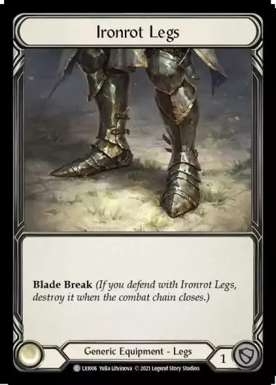 Ironrot Legs LXI006 - Lexi - Blitz Deck - Flesh and blood card